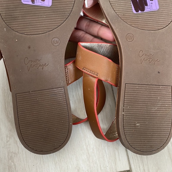 Crown Vintage snake skin print leather sandals - Picture 3 of 4